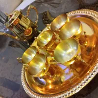 ست قهوه خوری سیلور گلد