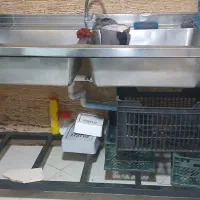 سینک دو لگنه استیل