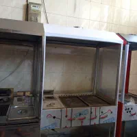فر اغذیه بادو چدن یک سرخکن یک شعله