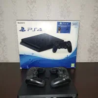 PS4 اسلیم ۲دسته. باتخفیف. سالم. خانگی PS4