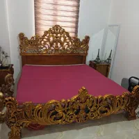 سرویس تخت خواب دو نفره چوب راش