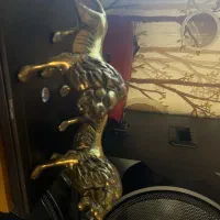 2 عدد شیر برنز قدیمی