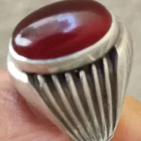 عقیق سرخ و سیاه یمنی کهنه