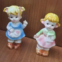 ظروف زیبا قوری استکان مجسمه قدیمی انتیک