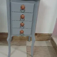 میز تلفن چوبی