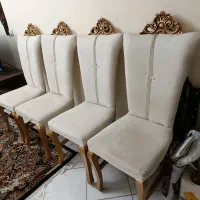 چهار عدد صندلی چوبی ناهار خوری