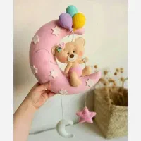 کار دستی نمدی، گیفت، گل روبانی