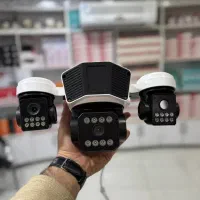 دوربین مداربسته 3لنز سیمکارتی چرخشی بیسیم آنلاین