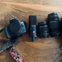 دوربینCanon 130Dبا لنز-و -+میکروفن وکیف
