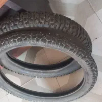 ۲عدد لاستیک دست دوم تمیز تریل جلو عقب