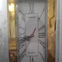 ساعت رو میزی آینه دار طلایی