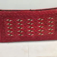 ۴ عدد پشتی دست بافت ترکمنی و  قالیچه دستبافت