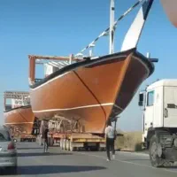 لنج فایبرگلاس شناور سازی صدف سفید بوشهر