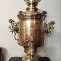 سماور زغالی برنجی ۶ لیتری