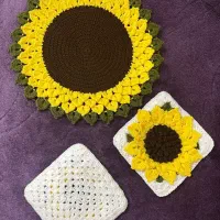 زیر قابلمه و دستگیره بافتنی