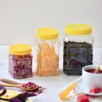 جار پت ظرف عسل و ترشی و مربا قوطی پلاستیکی