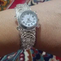 ساعت مچی زنانه بند کشی نو نگین دار