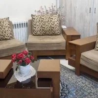 مبل راحتی ۷ نفره +میز جلو مبل و عسلی