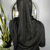 روسری مشکی برای محرم دنیز، کریشه، کریستال