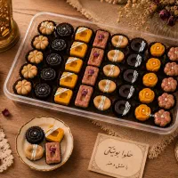 سینی حلوا مدرن چهارطعم/40 عددی