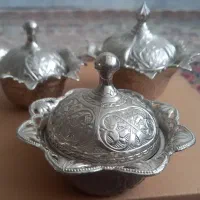 سه عدد قندان فلزی ترکیه