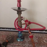 قلیون تنه چوب با تمام لوازم
