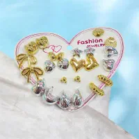 گوشواره دفرمه ترند تابستونی جفتی و پکی فقط۱۷۰