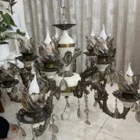 لوستر شاه عباسی ۱۰شاخه مدل سرامیکی سلطنتی جهیزیه
