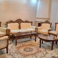 مبل استیل ۹ نفره همراه ناهارخوری ۱۰ نفره