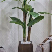 گل مصنوعی موز ۳ تنه