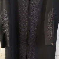 مانتو کرپ مازراتی سوزن ،پولک،مروارید دوزی شده