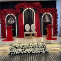 گل آرایی.تشریفات.سفره عقد.کف استیج.بادکنک آرایی