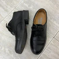 کفش چرم مشکی پسرانه سایز ۳۶