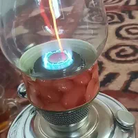 ابی سوزکردن چراغ لمپا