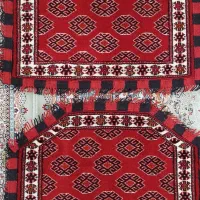 پادری دستباف ترکمن، با حاشیه گلیم دستباف»