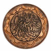 سینی مسی قلم زنی