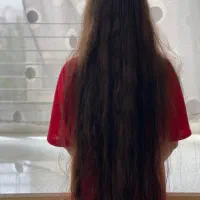 موهای خرمایی روشن .سالم.بدون رنگ و حنا