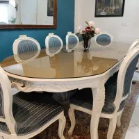 مبل استیل ۹نفره و ناهار خوری ۸نفره