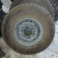 دو حلقه تایر باربری با رینگ  7.50R16