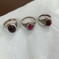 انگشتر عقیق و یاقوت