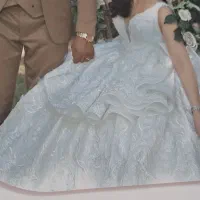لباس عروس بسیار خواص و شیک سبک‌ عربی مدرن