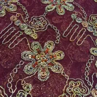 پارچه حریر کار شده