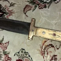 کارد دست ساز با دسته استخوانی و برنج