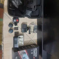 دوربین اکشن کمرا ۶k به همراه میکروفون بیسیم سکه ای