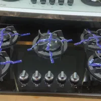 اجاق گاز صفحه ای لوفرا+سینک آشپزخانه+هود لوفرا