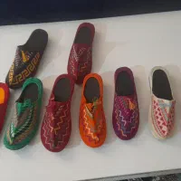 گیوه پشت دار و گیوه دمپایی روفرشی دستبافت