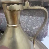 افتابه لگن برنجی برنزی مسوار روسی با مهر جت