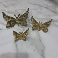 ۳پروانه برنز دیوار کوب اصل