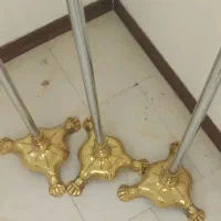 پایه پرچم پنجه شیر برنزی