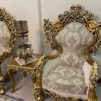 مبلمان سلطنتی ۹ نفره با میز غذاخوری تماما چوب راش